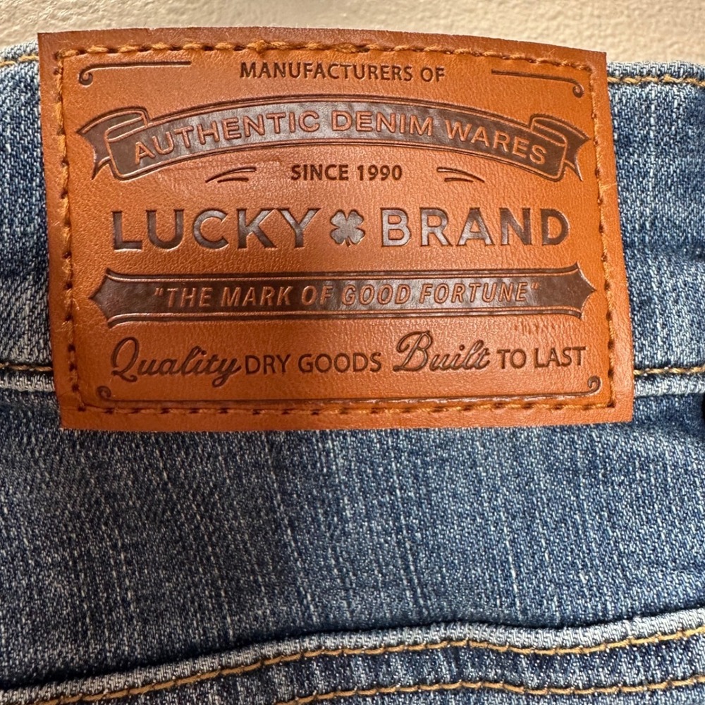Lucky Brand 181 Relaxed Straight Blue Denim Jeans Mens 44x32 Medium Wash - Picture 4 of 10
